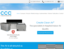 Tablet Screenshot of createcleanair.com